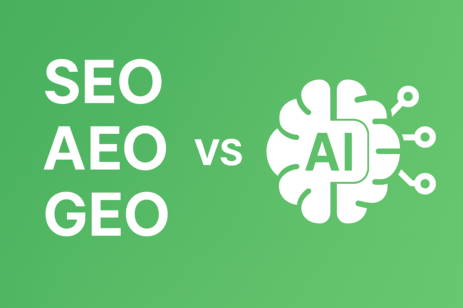 GEO vs SEO vs AEO: la nueva era del posicionamiento en la era de la inteligencia artificial